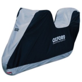 Coprimoto OXFORD Aquatex con spazio per bauletto, nero/argento - taglia XL