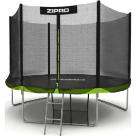 Trampolino Zipro Jump Pro, rete protettiva esterna, 312 cm