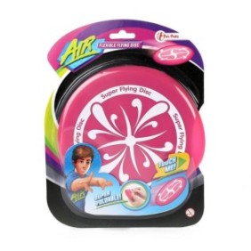 Disco Frisbee, Toi-Toys, pieghevole, rosa/bianco