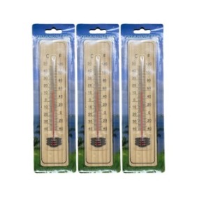Set di 3 termometri in legno, AVI-2425