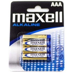 Batteria alcalina Maxell AAA 1,5 V 4 pz