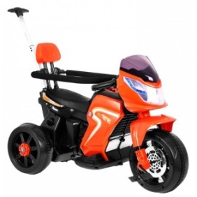 Motocicletta elettrica con pedali e maniglia parentale HL108, arancione