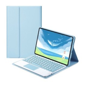 Cover per tastiera compatibile con iPad 10.2" Chigoods, Wireless, Bluetooth, Blu