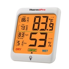 Termometro/Idrometro, ThermoPro, Bianco