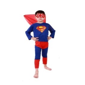 Costume da Superman per bambini, blu 120-130 cm