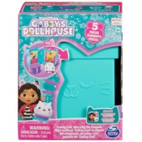 Spin Master Gabby's Dollhouse Cakey Cat Playset, Pasticceria di Cakey, 5 pezzi, Blu