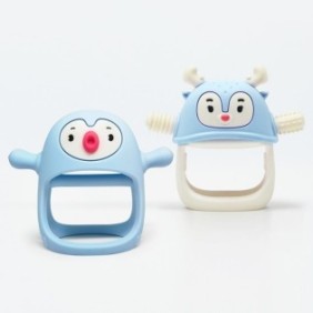 Set di 2 giocattoli per la dentizione, Smily Mia, Silicone, 5,3 x 10,3 x 11,4 cm, Multicolore