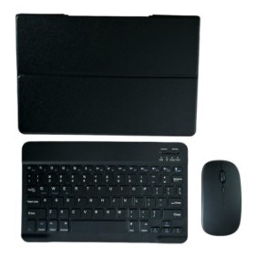 Cover con tastiera e mouse wireless, Bluetooth, per tablet Lenovo Yoga Tab 13 YT-K606F 13 pollici, Sigloo, Nero