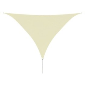 Ombrellone triangolare in tessuto oxford vidaXL, 3,6x3,6x3,6m, crema, 0,9 kg