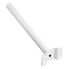Braccio console supporto per proiettore stradale con attacco a parete o palo, diametro 4.5 cm, lunghezza 50 cm