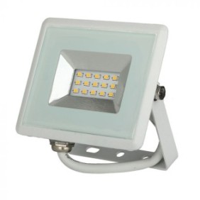 Proiettore LED V-TAC 10W (850Lm), corpo bianco, luce bianca, calda