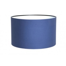 Paralume cilindrico in tessuto, blu, 45 x 45 x 27 cm