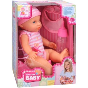 Simba Toys New Born bambola che fa pipì con accessori