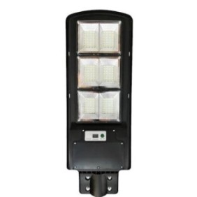 Lampada solare KlaussTech, 150 W, 6 valvole luminose, pannello solare, telecomando con funzioni multiple, timer, nero