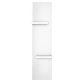 Termoarredo Ego-Aphrodite, termoarredo portasalviette in acciaio, Bianco, 140x45 cm