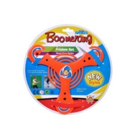 Boomerang in plastica 18 cm arancione