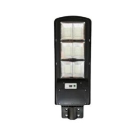Lampione LED KlaussTech, Potenza 90W, Pannello Solare incluso, 8550 Lumen, IP65, Illuminazione su 140 gradi, Colore Nero