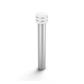 Philips Pillar LED Lighting E27, Luce Bianca Calda 2700 K, Stile Moderno, 25000 h, IP44, 50 60 Hz, Potenza 9W, Colore Argento
