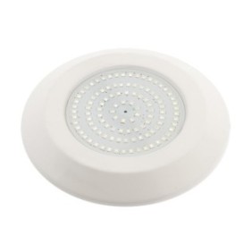 Lampada LED per piscina RGB, DC12V-24V, plastica IP68, 130x130x12mm, colore bianco