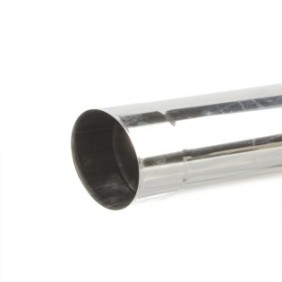 Tubo rigido, acciaio inossidabile, parete singola, spessore 0,5 mm, 200 mm, L 0,5 m, argento