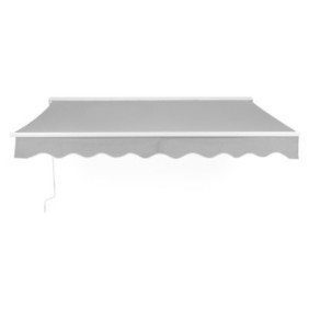 Tenda da parete, Maison Mex BURGAS, L 295 l 250, bianco, grigio