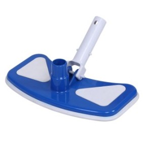 Spazzola per aspirapolvere da piscina, plastica, 29,5 cm, bianco/blu