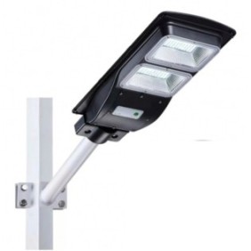 Lampioni stradali, proiettori LED con pannelli solari a carica solare da 120W, batteria interna integrata