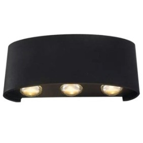 Lampadario da esterno LED, Zola®, 230V, bianco neutro, 6W, 8x17x4cm, nero