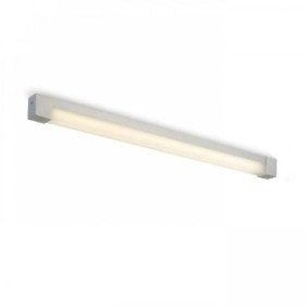 Apparecchio con tubo fluorescente, Rendl, Aluminio, 4.2 x 6.1 x 90.7 cm, Bianco