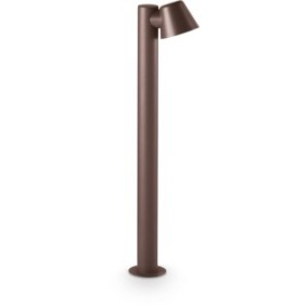 Lampada da esterno Gas PT1, Ideal Lux, Alluminio, 80 cm, Marrone