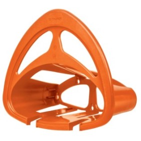 Staffa da parete arancione per tubo flessibile, Truper