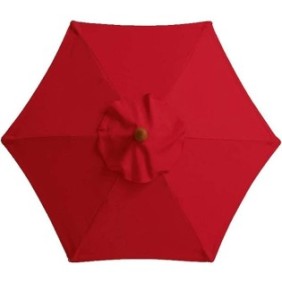 Telo sostitutivo per ombrellone, 8 Stecche, 2,7 m, Rosso
