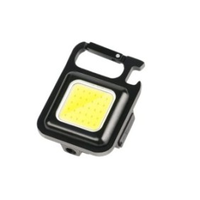 Torcia LED tascabile, tipo portachiavi, ricaricabile tramite USB tipo C, per sterno, campeggio, arrampicata, ciclismo, Saiconcept®
