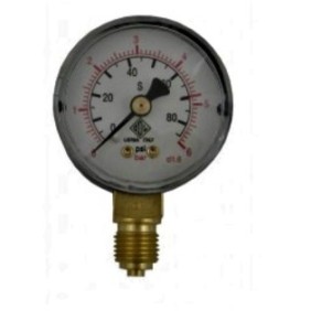Manometro radiale bassa pressione 0-10 bar-CO2 - filetto 1/4