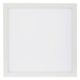 Pannello led 29,5x29,5 cm, cornice bianca, 20W, 6400K, luce fredda, IP20