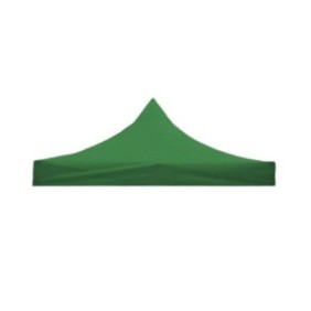Tenda da tetto per tenda tipo padiglione, gommata impermeabile, rivestita in tessuto oxford 700D, 3 x 4,5 m, Verde