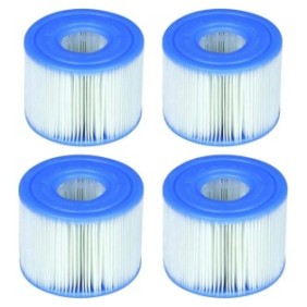 Set di 4 filtri per piscina 29001E, Intex, Blu/Bianco