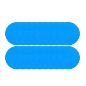 Set di 20 toppe per piscina, PVC, 7,5 cm, Blu