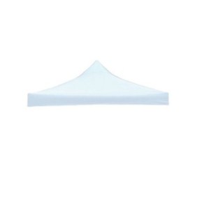 Tetto a calotta per tenda tipo padiglione, 2,9 mx 2,9 m, impermeabile, rivestito in materiale tessile gommato, Bianco