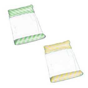 Set materasso per piscina, JeiibrZui, gonfiabile, verde/giallo