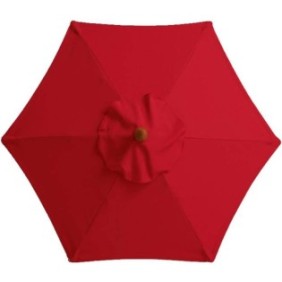 Copertura di ricambio per ombrellone, Sunmostar, Poliestere, 2m, Rosso