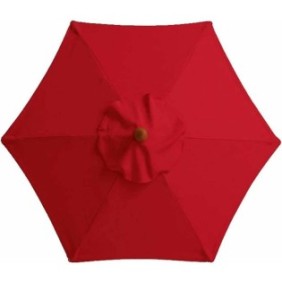 Copertura di ricambio per ombrellone, Sunmostar, 2,7m, Impermeabile, Anti-UV, Rosso