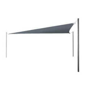 Capottina Ombrellone Triangolare Impermeabile misura 1x1 m, Colore Grigio