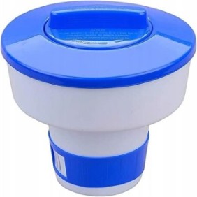 Dispenser per piscina Arest, 18 cm, Blu/Bianco