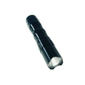 Torcia LED 3W, corpo in alluminio, lunghezza 96mm, alimentazione 1 x LR6, nera
