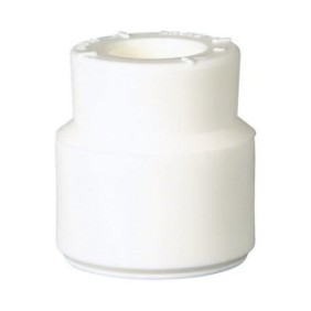 Riduttore per tubo PPR, Ø 32 x 25 mm, bianco, per unire i tubi