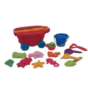 Set giochi di sabbia, Luka, Plastica, 14 elementi, Multicolor