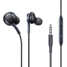 Cuffie stereo con cavo, in-ear, Super Bass, compatibili con Samsung e altri telefoni con jack da 3,5 mm, SONORH®, Nero