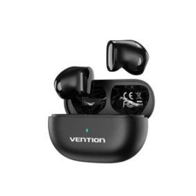 Cuffie Vention, wireless, tipo bracciale, utilizzo smartphone, Bluetooth 5.3, microfono sulle cuffie, USB tipo C, custodia di ricarica della batteria 250mAh, nero