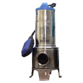 Pompa sommergibile per acque sporche Wasserkonig PSI10, corpo in acciaio inox, 550W, 18000 l/h, altezza di scarico 10 m, assorbimento 5 m